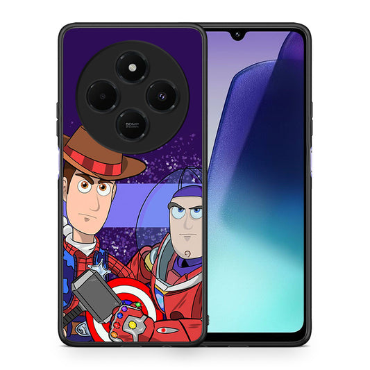 Θήκη Xiaomi Redmi 14C NFC / A3 Pro / Poco 75 4G / 5G Infinity Story από τη Smartfits με σχέδιο στο πίσω μέρος και μαύρο περίβλημα | Xiaomi Redmi 14C NFC / A3 Pro / Poco 75 4G / 5G Infinity Story case with colorful back and black bezels