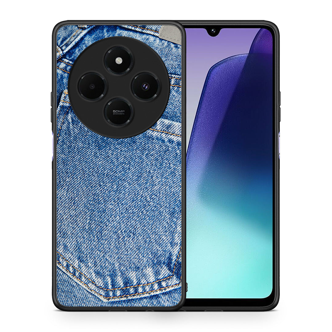 Θήκη Xiaomi Redmi 14C NFC / A3 Pro / Poco 75 4G / 5G Jeans Pocket από τη Smartfits με σχέδιο στο πίσω μέρος και μαύρο περίβλημα | Xiaomi Redmi 14C NFC / A3 Pro / Poco 75 4G / 5G Jeans Pocket case with colorful back and black bezels