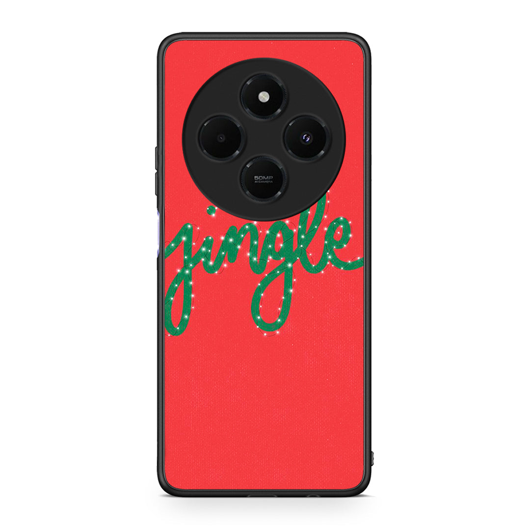 Xiaomi Redmi 14C NFC / A3 Pro / Poco 75 4G / 5G Jingle Xmas θήκη από τη Smartfits με σχέδιο στο πίσω μέρος και μαύρο περίβλημα | Smartphone case with colorful back and black bezels by Smartfits