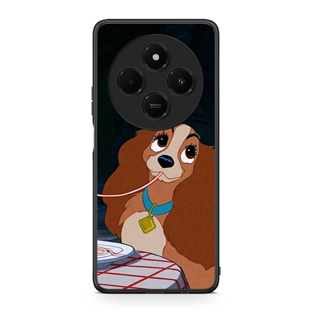 Xiaomi Redmi 14C NFC / A3 Pro / Poco 75 4G / 5G Lady And Tramp 2 Θήκη Αγίου Βαλεντίνου από τη Smartfits με σχέδιο στο πίσω μέρος και μαύρο περίβλημα | Smartphone case with colorful back and black bezels by Smartfits