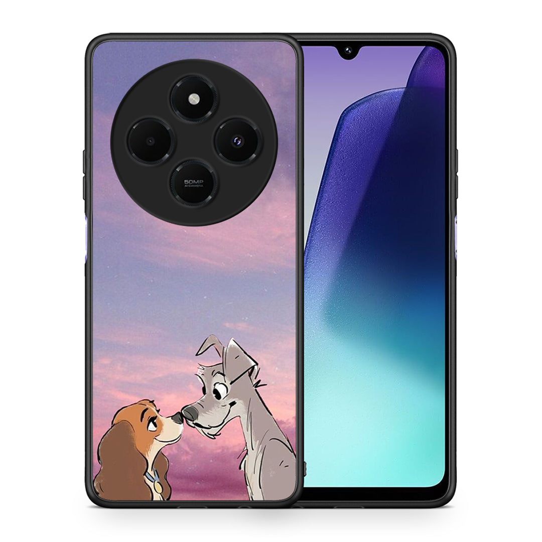 Θήκη Xiaomi Redmi 14C NFC / A3 Pro / Poco 75 4G / 5G Lady And Tramp από τη Smartfits με σχέδιο στο πίσω μέρος και μαύρο περίβλημα | Xiaomi Redmi 14C NFC / A3 Pro / Poco 75 4G / 5G Lady And Tramp case with colorful back and black bezels