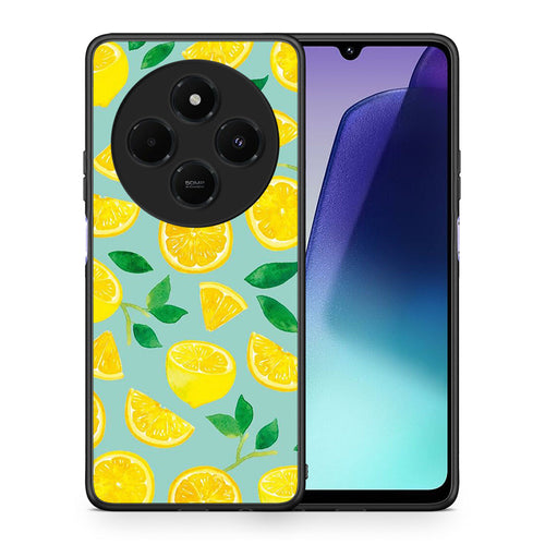 Θήκη Xiaomi Redmi 14C NFC / A3 Pro / Poco 75 4G / 5G Lemons από τη Smartfits με σχέδιο στο πίσω μέρος και μαύρο περίβλημα | Xiaomi Redmi 14C NFC / A3 Pro / Poco 75 4G / 5G Lemons case with colorful back and black bezels