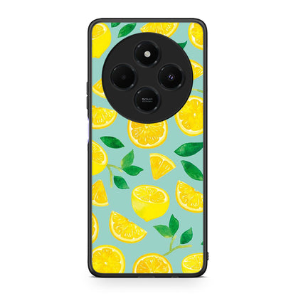 Xiaomi Redmi 14C NFC / A3 Pro / Poco 75 4G / 5G Lemons θήκη από τη Smartfits με σχέδιο στο πίσω μέρος και μαύρο περίβλημα | Smartphone case with colorful back and black bezels by Smartfits