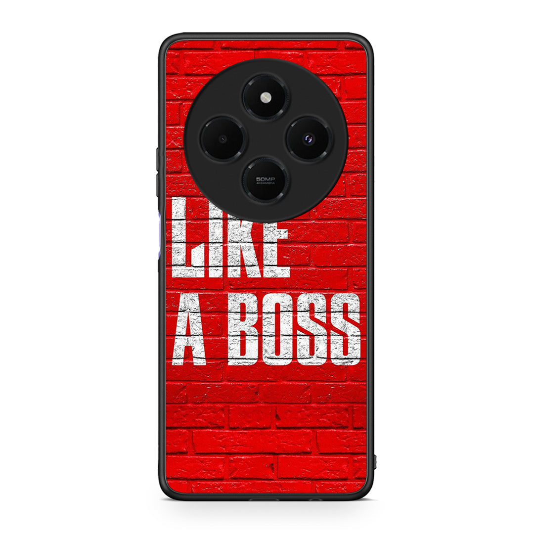 Xiaomi Redmi 14C NFC / A3 Pro / Poco 75 4G / 5G Like A Boss θήκη από τη Smartfits με σχέδιο στο πίσω μέρος και μαύρο περίβλημα | Smartphone case with colorful back and black bezels by Smartfits
