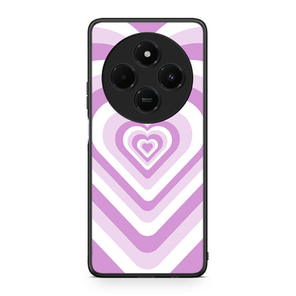 Xiaomi Redmi 14C NFC / A3 Pro / Poco 75 4G / 5G Lilac Hearts θήκη από τη Smartfits με σχέδιο στο πίσω μέρος και μαύρο περίβλημα | Smartphone case with colorful back and black bezels by Smartfits