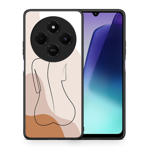 Θήκη Xiaomi Redmi 14C NFC / A3 Pro / Poco 75 4G / 5G LineArt Woman από τη Smartfits με σχέδιο στο πίσω μέρος και μαύρο περίβλημα | Xiaomi Redmi 14C NFC / A3 Pro / Poco 75 4G / 5G LineArt Woman case with colorful back and black bezels