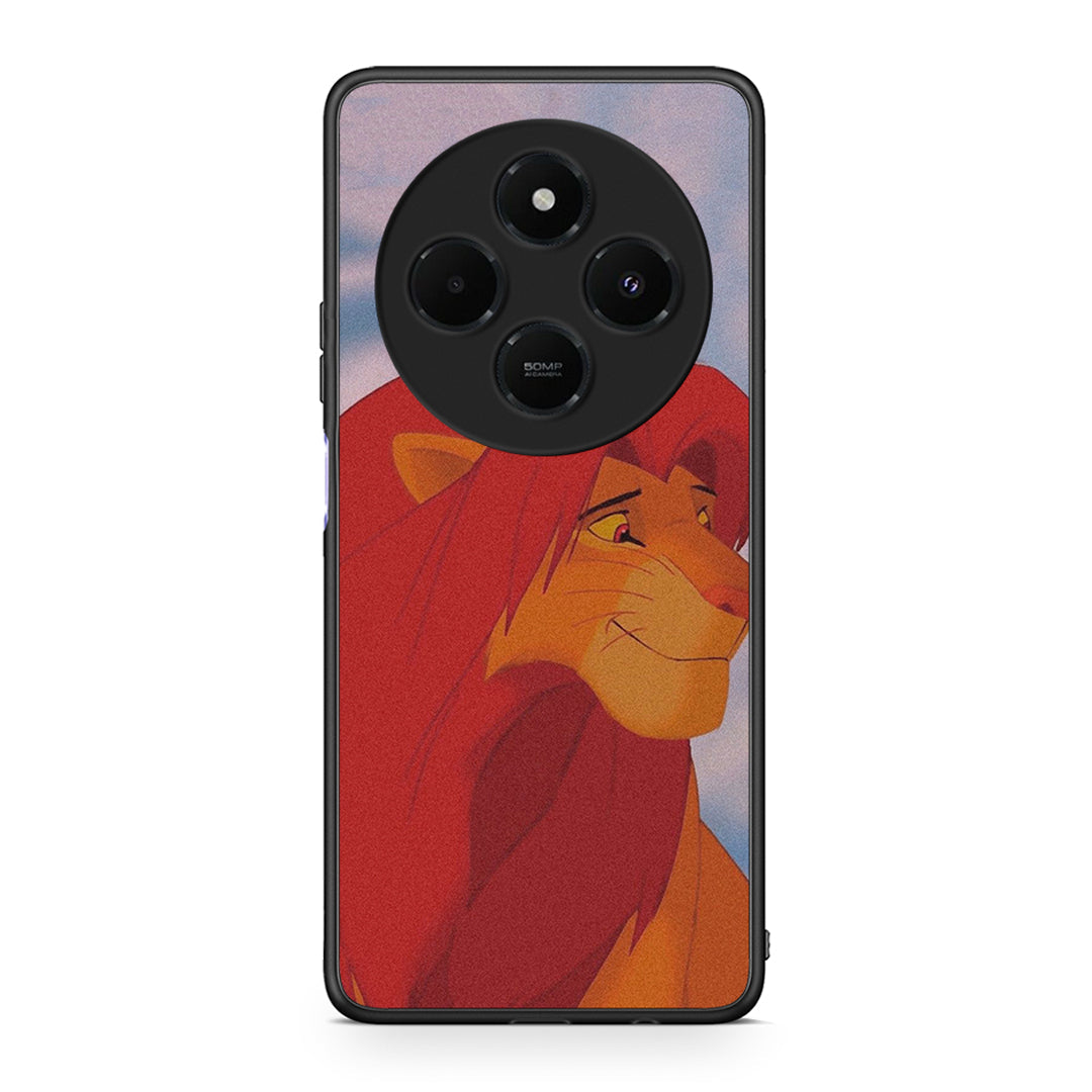 Xiaomi Redmi 14C NFC / A3 Pro / Poco 75 4G / 5G Lion Love 1 Θήκη Αγίου Βαλεντίνου από τη Smartfits με σχέδιο στο πίσω μέρος και μαύρο περίβλημα | Smartphone case with colorful back and black bezels by Smartfits