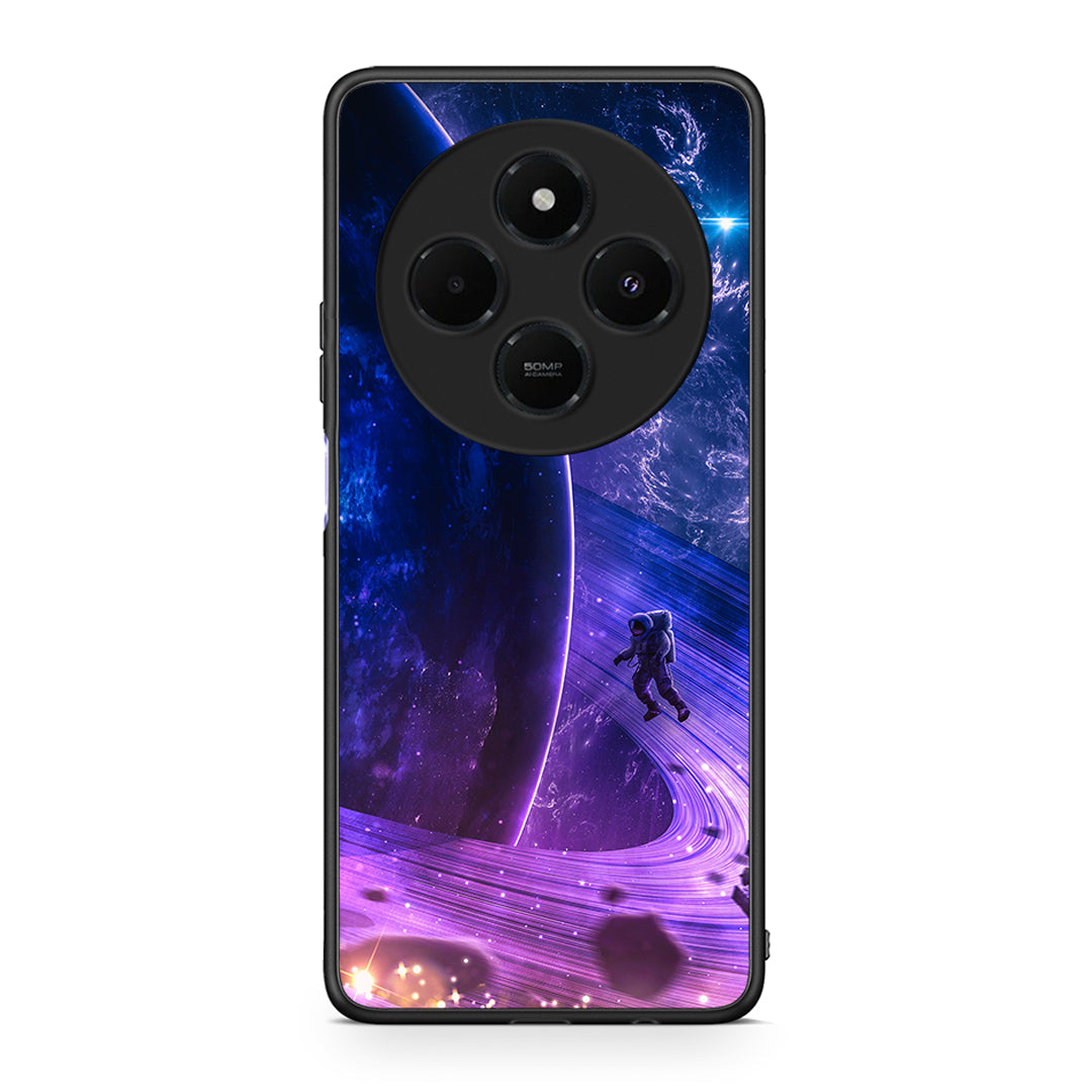 Xiaomi Redmi 14C NFC / A3 Pro / Poco 75 4G / 5G Lost Astronaut θήκη από τη Smartfits με σχέδιο στο πίσω μέρος και μαύρο περίβλημα | Smartphone case with colorful back and black bezels by Smartfits