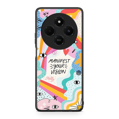 Xiaomi Redmi 14C NFC / A3 Pro / Poco 75 4G / 5G Manifest Your Vision θήκη από τη Smartfits με σχέδιο στο πίσω μέρος και μαύρο περίβλημα | Smartphone case with colorful back and black bezels by Smartfits