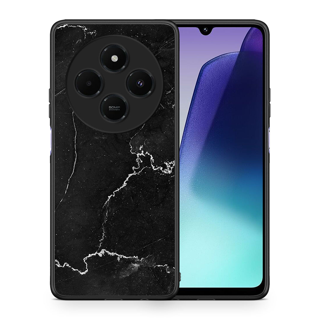 Θήκη Xiaomi Redmi 14C NFC / A3 Pro / Poco 75 4G / 5G Marble Black από τη Smartfits με σχέδιο στο πίσω μέρος και μαύρο περίβλημα | Xiaomi Redmi 14C NFC / A3 Pro / Poco 75 4G / 5G Marble Black case with colorful back and black bezels