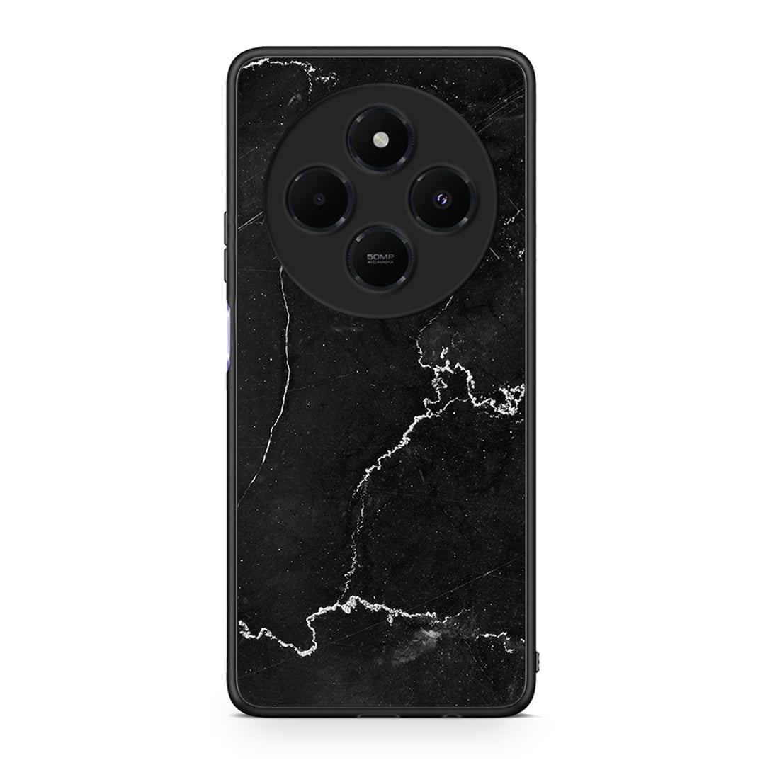 Xiaomi Redmi 14C NFC / A3 Pro / Poco 75 4G / 5G Marble Black θήκη από τη Smartfits με σχέδιο στο πίσω μέρος και μαύρο περίβλημα | Smartphone case with colorful back and black bezels by Smartfits