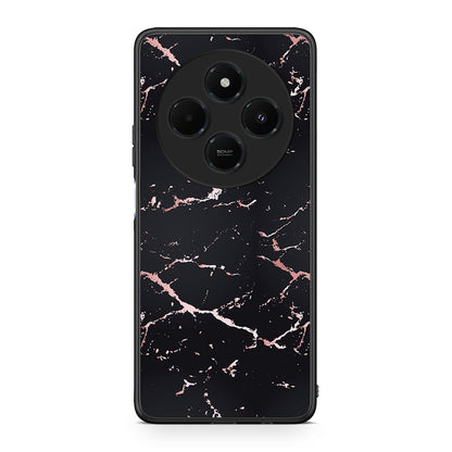 4 - Xiaomi Redmi 14C NFC / A3 Pro / Poco 75 4G / 5G Black Rosegold Marble case, cover, bumper