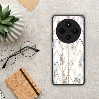 Marble Gold Geometric - Xiaomi Redmi 14C NFC / A3 Pro / Poco 75 4G / 5G θήκη