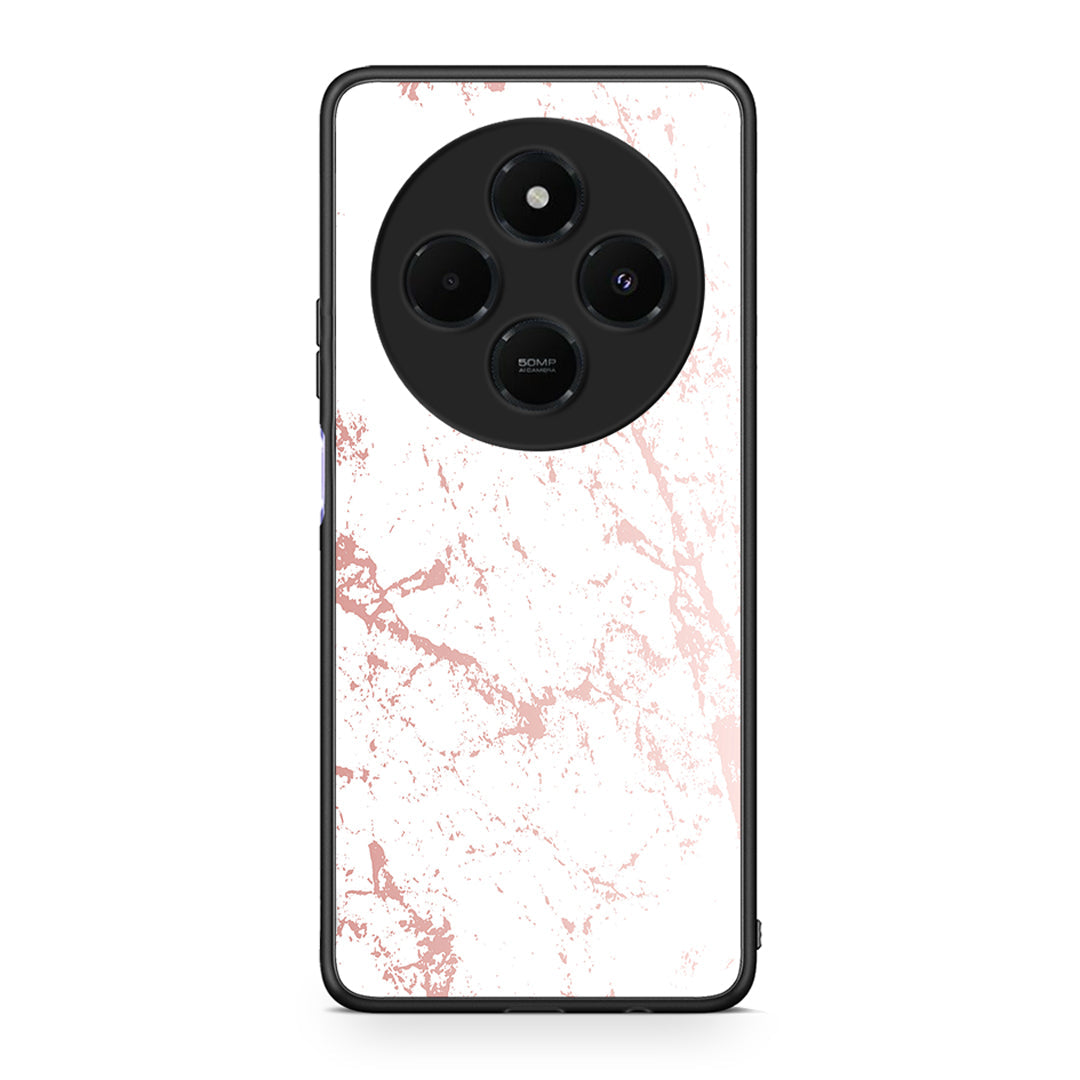 116 - Xiaomi Redmi 14C NFC / A3 Pro / Poco 75 4G / 5G Pink Splash Marble case, cover, bumper