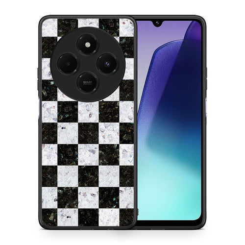 Θήκη Xiaomi Redmi 14C NFC / A3 Pro / Poco 75 4G / 5G Square Geometric Marble από τη Smartfits με σχέδιο στο πίσω μέρος και μαύρο περίβλημα | Xiaomi Redmi 14C NFC / A3 Pro / Poco 75 4G / 5G Square Geometric Marble case with colorful back and black bezels