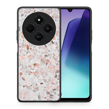 Θήκη Xiaomi Redmi 14C NFC / A3 Pro / Poco 75 4G / 5G Marble Terrazzo από τη Smartfits με σχέδιο στο πίσω μέρος και μαύρο περίβλημα | Xiaomi Redmi 14C NFC / A3 Pro / Poco 75 4G / 5G Marble Terrazzo case with colorful back and black bezels