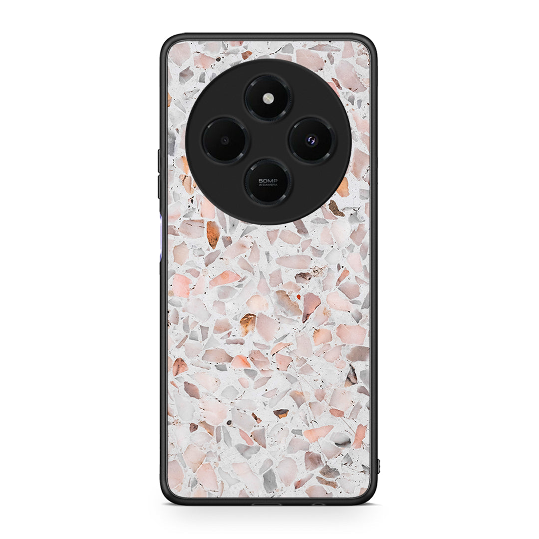 Xiaomi Redmi 14C NFC / A3 Pro / Poco 75 4G / 5G Marble Terrazzo θήκη από τη Smartfits με σχέδιο στο πίσω μέρος και μαύρο περίβλημα | Smartphone case with colorful back and black bezels by Smartfits