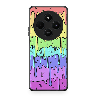 Xiaomi Redmi 14C NFC / A3 Pro / Poco 75 4G / 5G Melting Rainbow θήκη από τη Smartfits με σχέδιο στο πίσω μέρος και μαύρο περίβλημα | Smartphone case with colorful back and black bezels by Smartfits