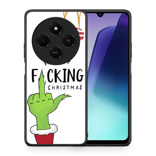 Θήκη Xiaomi Redmi 14C NFC / A3 Pro / Poco 75 4G / 5G Merry F Xmas από τη Smartfits με σχέδιο στο πίσω μέρος και μαύρο περίβλημα | Xiaomi Redmi 14C NFC / A3 Pro / Poco 75 4G / 5G Merry F Xmas case with colorful back and black bezels