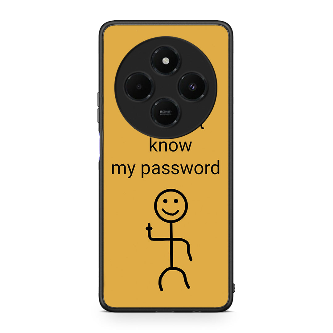 Xiaomi Redmi 14C NFC / A3 Pro / Poco 75 4G / 5G My Password Θήκη από τη Smartfits με σχέδιο στο πίσω μέρος και μαύρο περίβλημα | Smartphone case with colorful back and black bezels by Smartfits