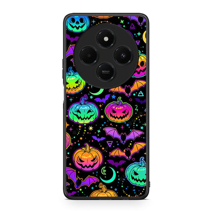Xiaomi Redmi 14C NFC / A3 Pro / Poco 75 4G / 5G Neon Halloween θήκη από τη Smartfits με σχέδιο στο πίσω μέρος και μαύρο περίβλημα | Smartphone case with colorful back and black bezels by Smartfits