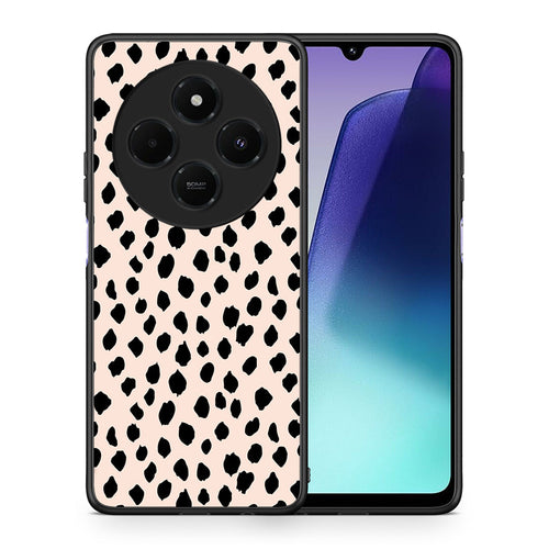 Θήκη Xiaomi Redmi 14C NFC / A3 Pro / Poco 75 4G / 5G New Polka Dots από τη Smartfits με σχέδιο στο πίσω μέρος και μαύρο περίβλημα | Xiaomi Redmi 14C NFC / A3 Pro / Poco 75 4G / 5G New Polka Dots case with colorful back and black bezels
