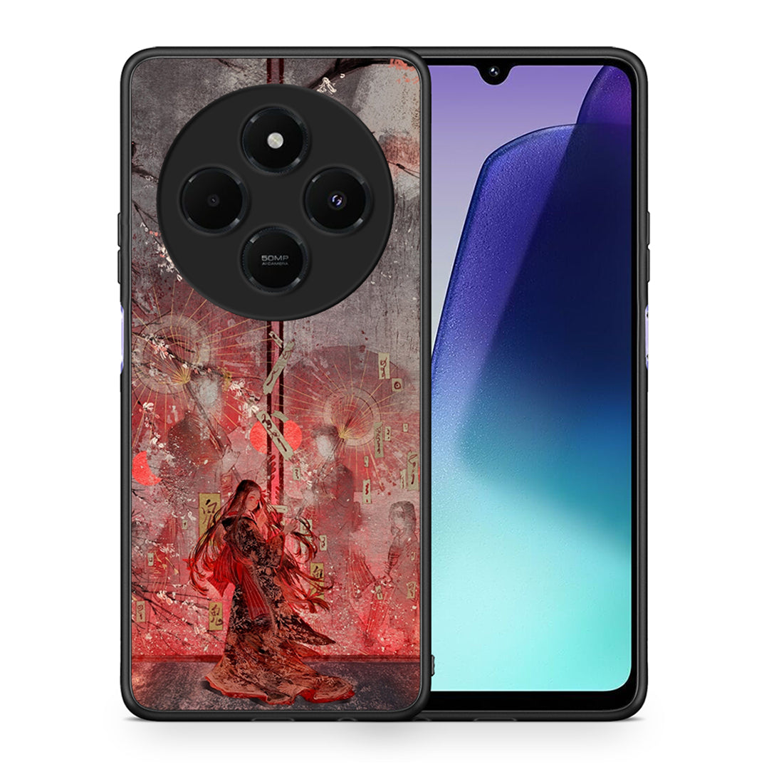 Θήκη Xiaomi Redmi 14C NFC / A3 Pro / Poco 75 4G / 5G Nezuko Kamado από τη Smartfits με σχέδιο στο πίσω μέρος και μαύρο περίβλημα | Xiaomi Redmi 14C NFC / A3 Pro / Poco 75 4G / 5G Nezuko Kamado case with colorful back and black bezels