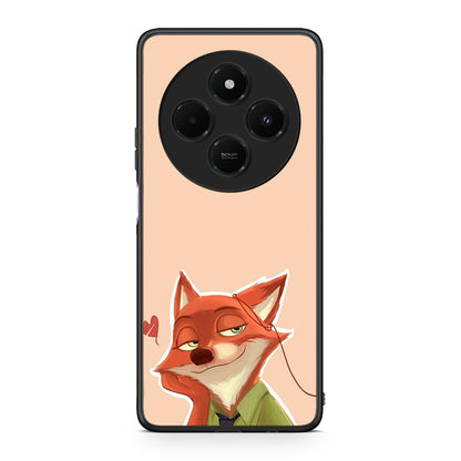 Xiaomi Redmi 14C NFC / A3 Pro / Poco 75 4G / 5G Nick Wilde And Judy Hopps Love 1 θήκη από τη Smartfits με σχέδιο στο πίσω μέρος και μαύρο περίβλημα | Smartphone case with colorful back and black bezels by Smartfits