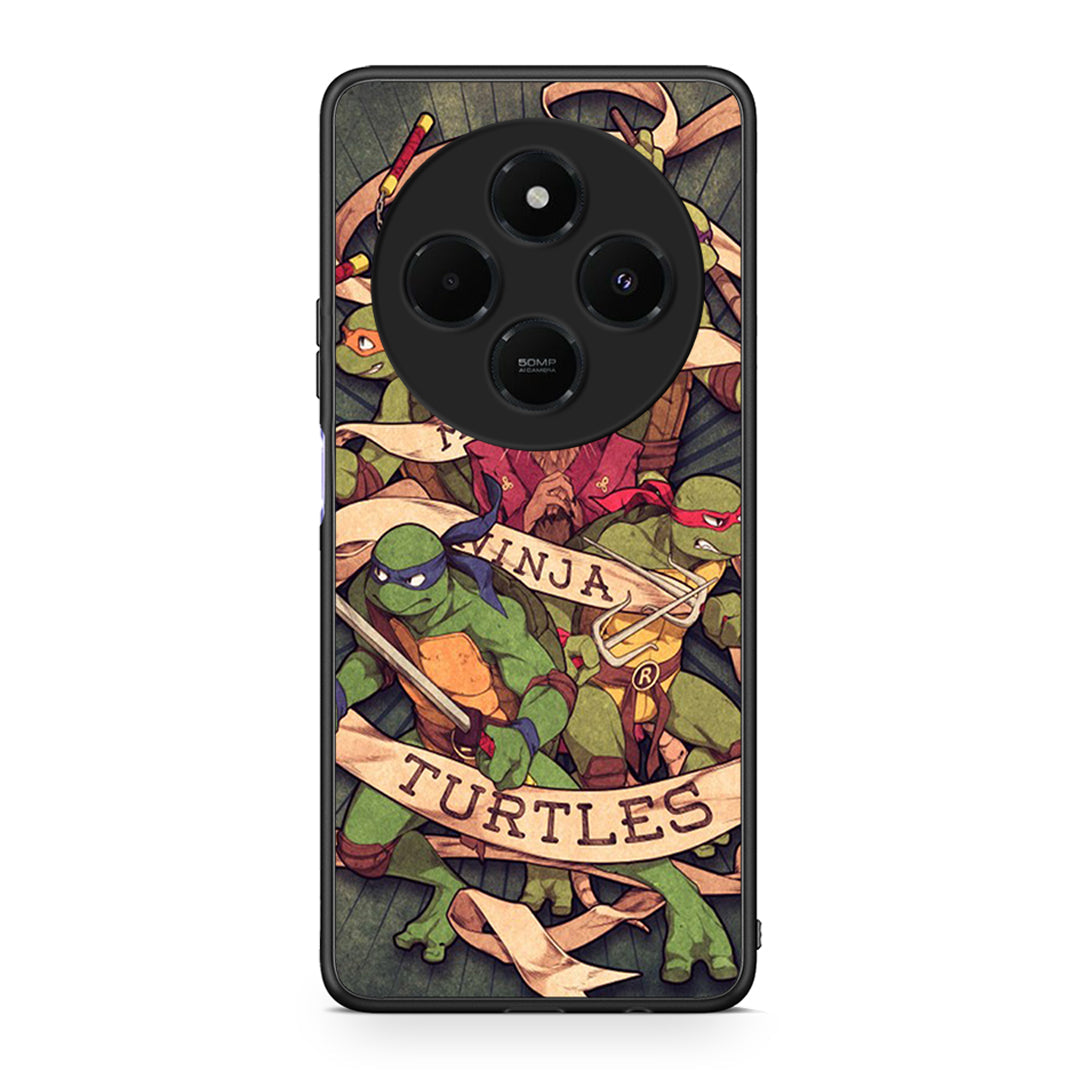 Xiaomi Redmi 14C NFC / A3 Pro / Poco 75 4G / 5G Ninja Turtles θήκη από τη Smartfits με σχέδιο στο πίσω μέρος και μαύρο περίβλημα | Smartphone case with colorful back and black bezels by Smartfits