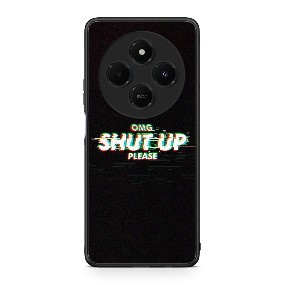 Xiaomi Redmi 14C NFC / A3 Pro / Poco 75 4G / 5G OMG ShutUp θήκη από τη Smartfits με σχέδιο στο πίσω μέρος και μαύρο περίβλημα | Smartphone case with colorful back and black bezels by Smartfits