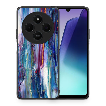 Θήκη Xiaomi Redmi 14C NFC / A3 Pro / Poco 75 4G / 5G Winter Paint από τη Smartfits με σχέδιο στο πίσω μέρος και μαύρο περίβλημα | Xiaomi Redmi 14C NFC / A3 Pro / Poco 75 4G / 5G Winter Paint case with colorful back and black bezels