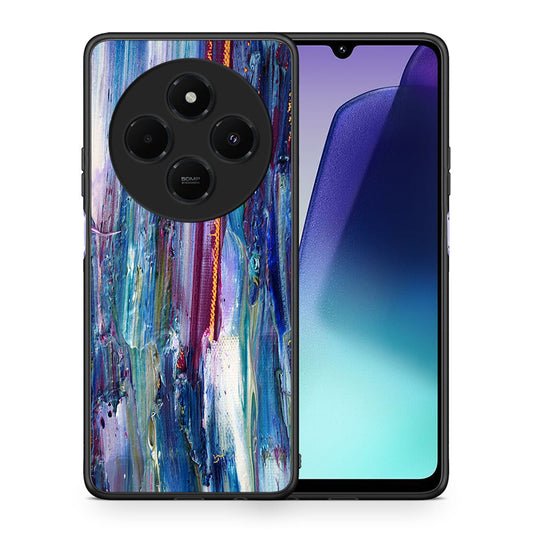 Θήκη Xiaomi Redmi 14C NFC / A3 Pro / Poco 75 4G / 5G Winter Paint από τη Smartfits με σχέδιο στο πίσω μέρος και μαύρο περίβλημα | Xiaomi Redmi 14C NFC / A3 Pro / Poco 75 4G / 5G Winter Paint case with colorful back and black bezels