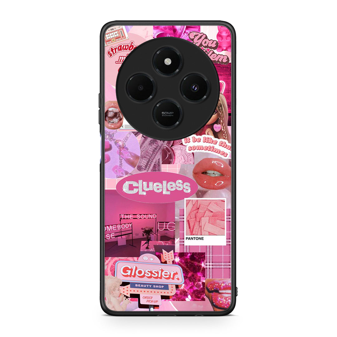 Xiaomi Redmi 14C NFC / A3 Pro / Poco 75 4G / 5G Pink Love Θήκη Αγίου Βαλεντίνου από τη Smartfits με σχέδιο στο πίσω μέρος και μαύρο περίβλημα | Smartphone case with colorful back and black bezels by Smartfits