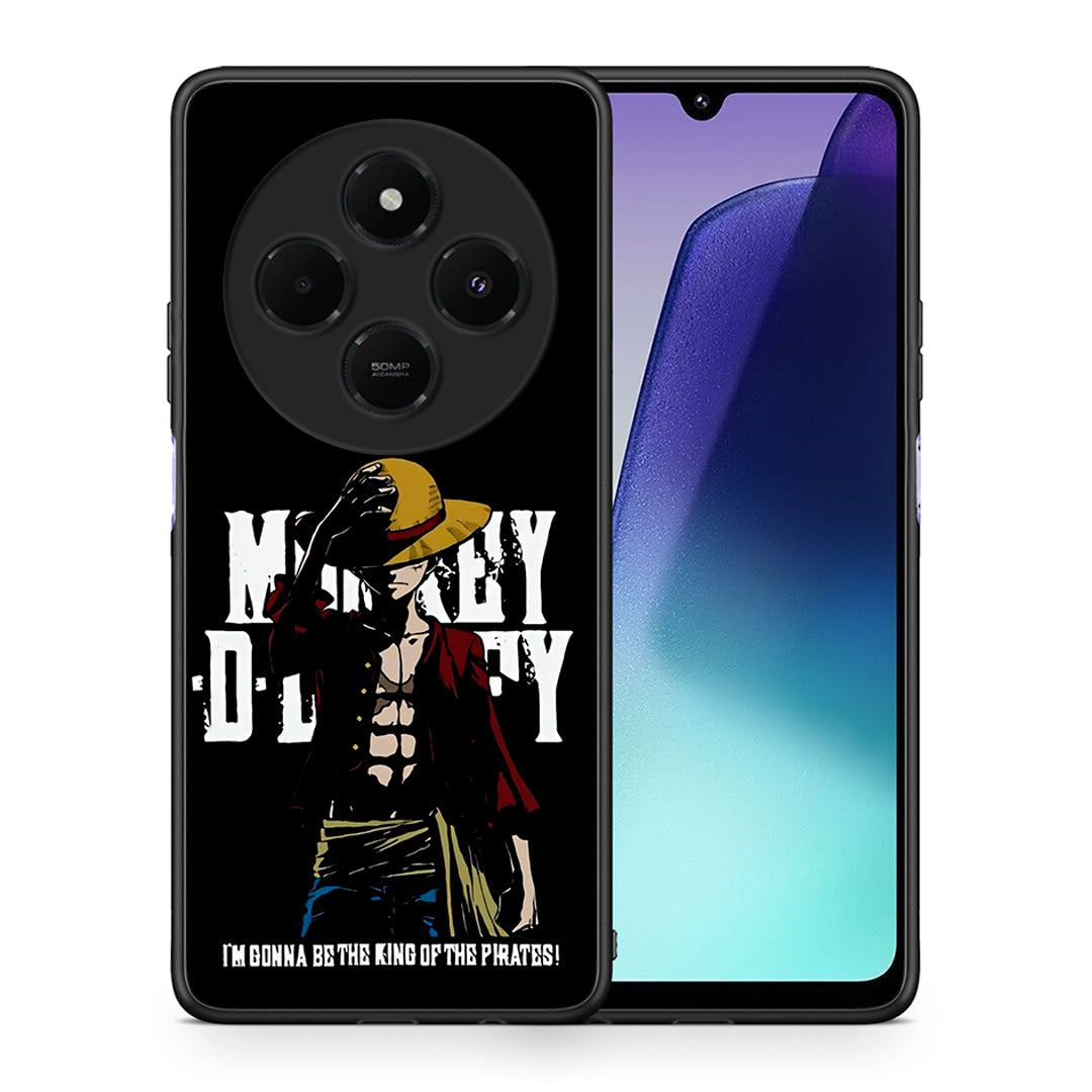 Θήκη Xiaomi Redmi 14C NFC / A3 Pro / Poco 75 4G / 5G Pirate King από τη Smartfits με σχέδιο στο πίσω μέρος και μαύρο περίβλημα | Xiaomi Redmi 14C NFC / A3 Pro / Poco 75 4G / 5G Pirate King case with colorful back and black bezels