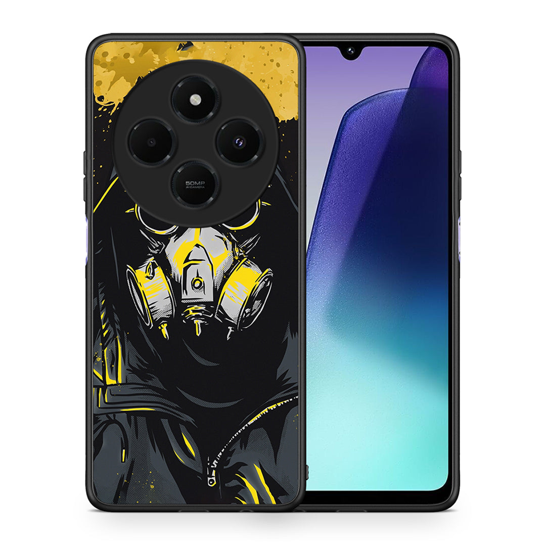 Θήκη Xiaomi Redmi 14C NFC / A3 Pro / Poco 75 4G / 5G Mask PopArt από τη Smartfits με σχέδιο στο πίσω μέρος και μαύρο περίβλημα | Xiaomi Redmi 14C NFC / A3 Pro / Poco 75 4G / 5G Mask PopArt case with colorful back and black bezels