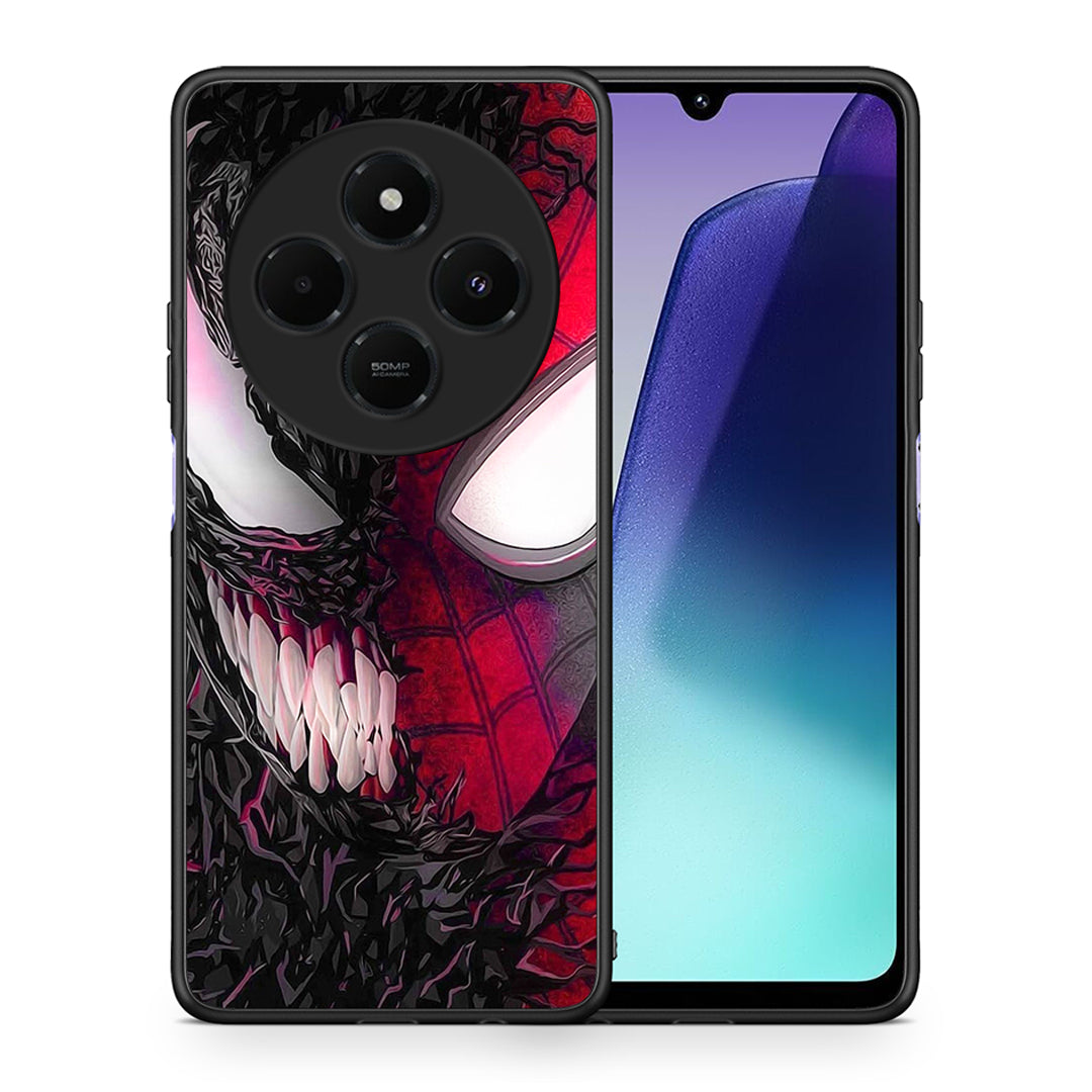 Θήκη Xiaomi Redmi 14C NFC / A3 Pro / Poco 75 4G / 5G SpiderVenom PopArt από τη Smartfits με σχέδιο στο πίσω μέρος και μαύρο περίβλημα | Xiaomi Redmi 14C NFC / A3 Pro / Poco 75 4G / 5G SpiderVenom PopArt case with colorful back and black bezels