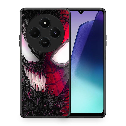 Θήκη Xiaomi Redmi 14C NFC / A3 Pro / Poco 75 4G / 5G SpiderVenom PopArt από τη Smartfits με σχέδιο στο πίσω μέρος και μαύρο περίβλημα | Xiaomi Redmi 14C NFC / A3 Pro / Poco 75 4G / 5G SpiderVenom PopArt case with colorful back and black bezels