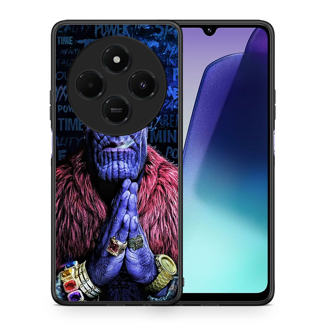 Θήκη Xiaomi Redmi 14C NFC / A3 Pro / Poco 75 4G / 5G Thanos PopArt από τη Smartfits με σχέδιο στο πίσω μέρος και μαύρο περίβλημα | Xiaomi Redmi 14C NFC / A3 Pro / Poco 75 4G / 5G Thanos PopArt case with colorful back and black bezels
