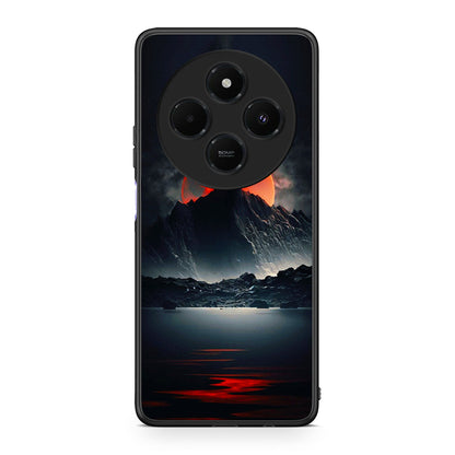 Xiaomi Redmi 14C NFC / A3 Pro / Poco 75 4G / 5G Red Full Moon θήκη από τη Smartfits με σχέδιο στο πίσω μέρος και μαύρο περίβλημα | Smartphone case with colorful back and black bezels by Smartfits
