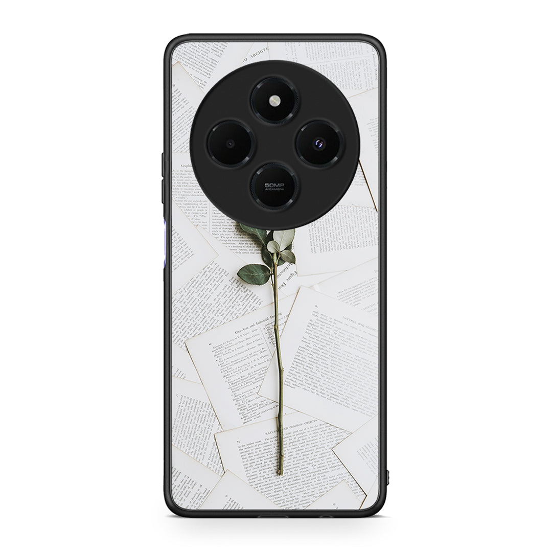 Xiaomi Redmi 14C NFC / A3 Pro / Poco 75 4G / 5G Red Rose θήκη από τη Smartfits με σχέδιο στο πίσω μέρος και μαύρο περίβλημα | Smartphone case with colorful back and black bezels by Smartfits