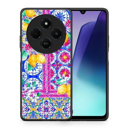 Θήκη Xiaomi Redmi 14C NFC / A3 Pro / Poco 75 4G / 5G Retro Spring από τη Smartfits με σχέδιο στο πίσω μέρος και μαύρο περίβλημα | Xiaomi Redmi 14C NFC / A3 Pro / Poco 75 4G / 5G Retro Spring case with colorful back and black bezels