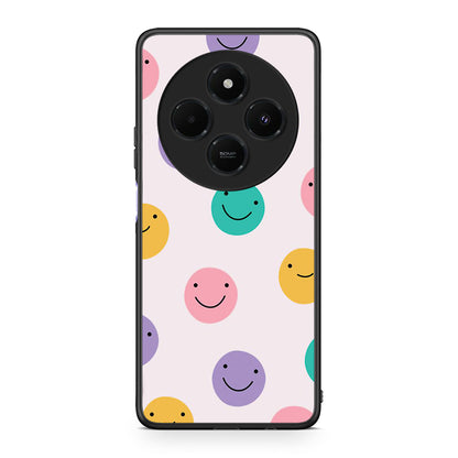 Xiaomi Redmi 14C NFC / A3 Pro / Poco 75 4G / 5G Smiley Faces θήκη από τη Smartfits με σχέδιο στο πίσω μέρος και μαύρο περίβλημα | Smartphone case with colorful back and black bezels by Smartfits