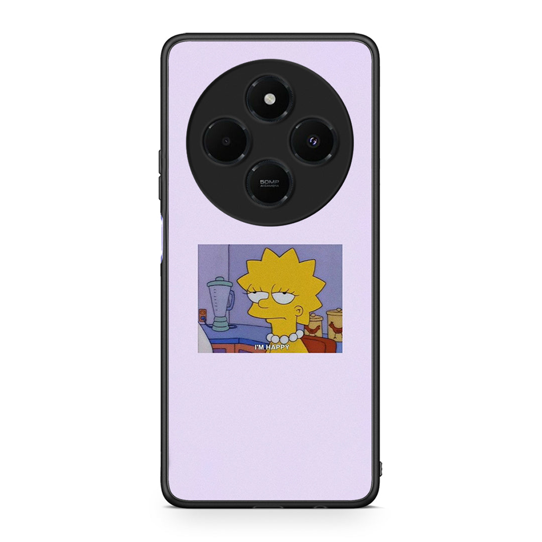 Xiaomi Redmi 14C NFC / A3 Pro / Poco 75 4G / 5G So Happy θήκη από τη Smartfits με σχέδιο στο πίσω μέρος και μαύρο περίβλημα | Smartphone case with colorful back and black bezels by Smartfits