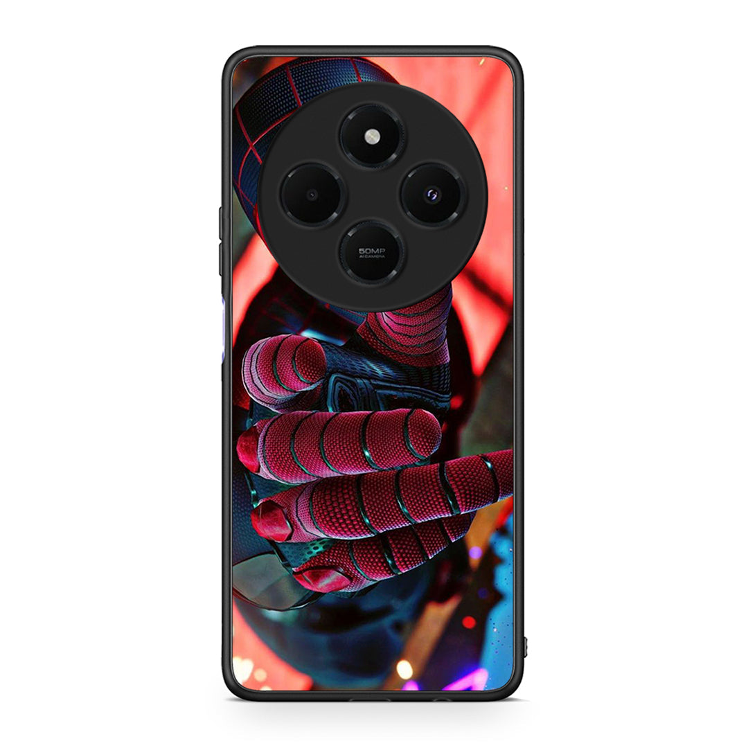 Xiaomi Redmi 14C NFC / A3 Pro / Poco 75 4G / 5G Spider Hand Θήκη από τη Smartfits με σχέδιο στο πίσω μέρος και μαύρο περίβλημα | Smartphone case with colorful back and black bezels by Smartfits