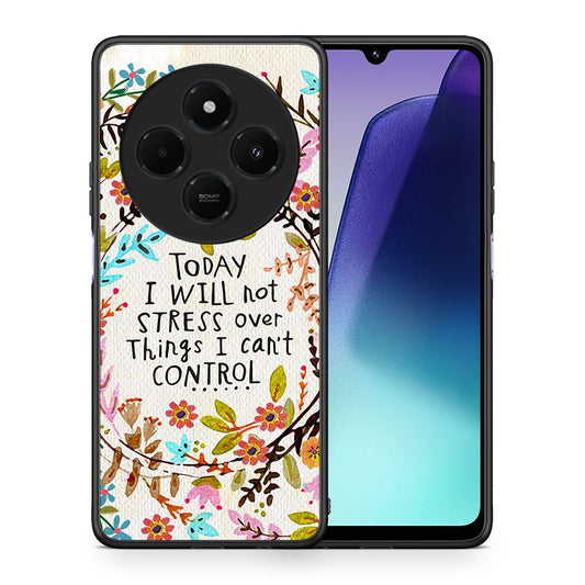 Θήκη Xiaomi Redmi 14C NFC / A3 Pro / Poco 75 4G / 5G Stress Over από τη Smartfits με σχέδιο στο πίσω μέρος και μαύρο περίβλημα | Xiaomi Redmi 14C NFC / A3 Pro / Poco 75 4G / 5G Stress Over case with colorful back and black bezels