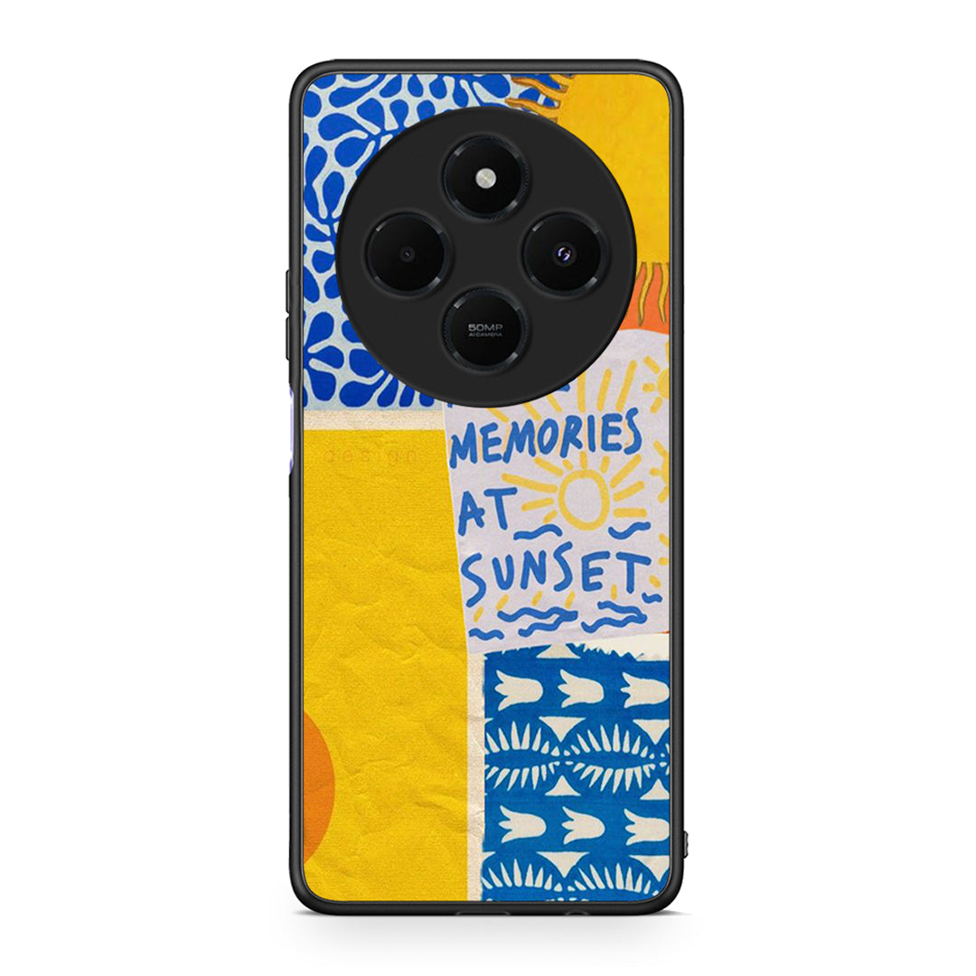 Xiaomi Redmi 14C NFC / A3 Pro / Poco 75 4G / 5G Sunset Memories Θήκη από τη Smartfits με σχέδιο στο πίσω μέρος και μαύρο περίβλημα | Smartphone case with colorful back and black bezels by Smartfits