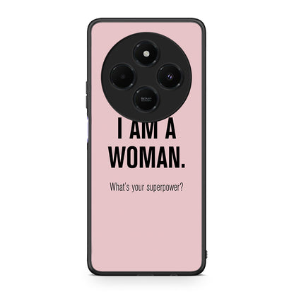 Xiaomi Redmi 14C NFC / A3 Pro / Poco 75 4G / 5G Superpower Woman θήκη από τη Smartfits με σχέδιο στο πίσω μέρος και μαύρο περίβλημα | Smartphone case with colorful back and black bezels by Smartfits