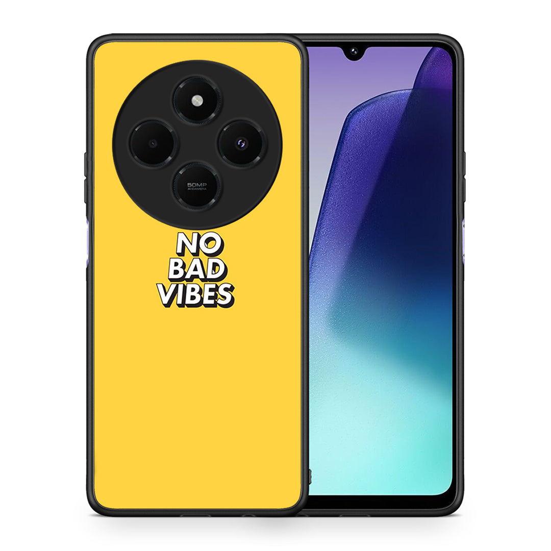 Θήκη Xiaomi Redmi 14C NFC / A3 Pro / Poco 75 4G / 5G Vibes Text από τη Smartfits με σχέδιο στο πίσω μέρος και μαύρο περίβλημα | Xiaomi Redmi 14C NFC / A3 Pro / Poco 75 4G / 5G Vibes Text case with colorful back and black bezels