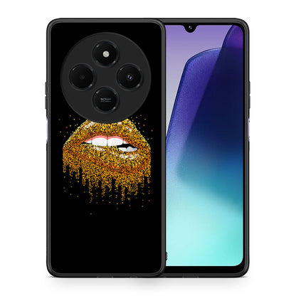 Θήκη Xiaomi Redmi 14C NFC / A3 Pro / Poco 75 4G / 5G Golden Valentine από τη Smartfits με σχέδιο στο πίσω μέρος και μαύρο περίβλημα | Xiaomi Redmi 14C NFC / A3 Pro / Poco 75 4G / 5G Golden Valentine case with colorful back and black bezels