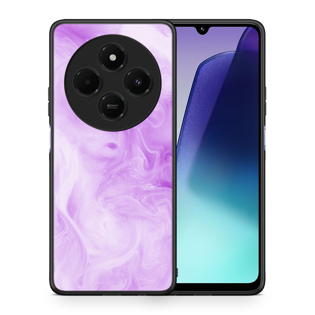 Θήκη Xiaomi Redmi 14C NFC / A3 Pro / Poco 75 4G / 5G Lavender Watercolor από τη Smartfits με σχέδιο στο πίσω μέρος και μαύρο περίβλημα | Xiaomi Redmi 14C NFC / A3 Pro / Poco 75 4G / 5G Lavender Watercolor case with colorful back and black bezels